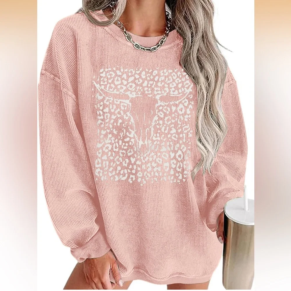 Cowgirl western graphic sweater